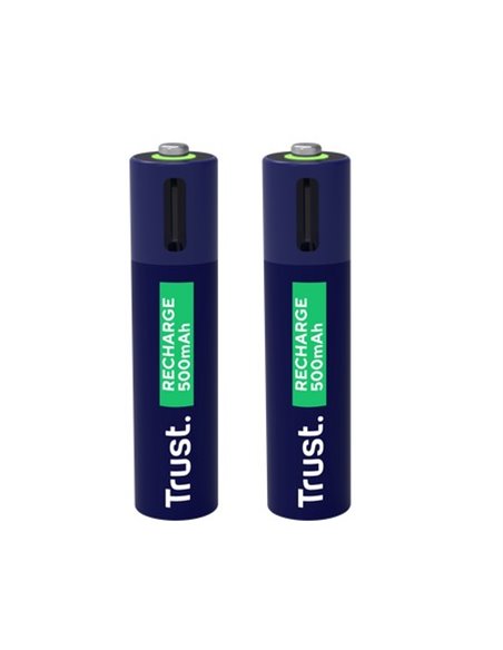 Trust Аккумуляторная батарея USB-C AAA/ 500 mAh/ up to 800 charge cycles/ 2 Pack