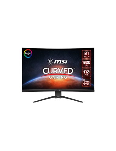 27.0” Monitor Gaming MSI MAG 275CQRF QD/ QHD/ Curved/ 1ms/ 170Hz/ Black