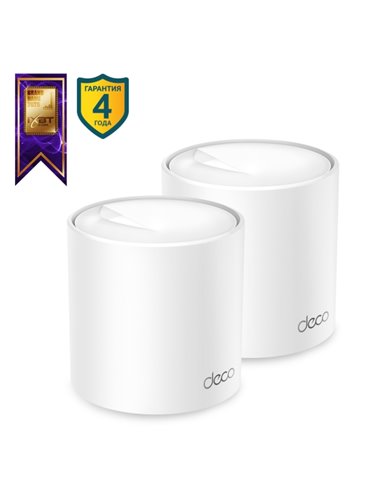 Mesh Wi-Fi 6 система TP-LINK Deco X50 (2-pack) / AX3000 Dual Band / 3 LAN/WAN Gigabit Port