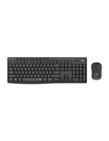 Tastatura si mouse Wireless Logitech MK295 Silent, Graphite