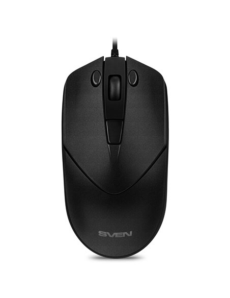 SVEN RX-100, Optical Mouse, Windows OS/ Mac OS, copy/paste buttons, 5+1 (scroll wheel), 1000-4000 dpi, USB, 1.5 m, Black