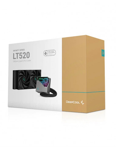 Sistem de racire lichid DEEPCOOL LT520 / Universal / 240W / fans: 500~2250pm, pump: 2400rpm / 17.6~32.9 dBA / 85.85CFM / Black