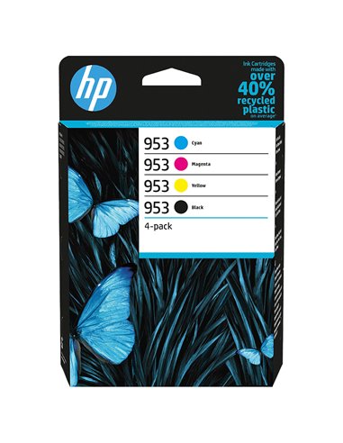 HP 953 Multipack (6ZC69AE) Black/Tri-colour Original Ink Cartridges for HP DeskJet 7720/7740/7730