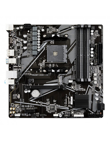 Placa de baza GIGABYTE GA-A520M-DS3H V2 / AM4 / A520 / DDR4 / mATX