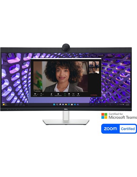 34.1” Monitor pentru videoconferinte DELL P3424WEB / Curved / 21:9 / 4K / Black