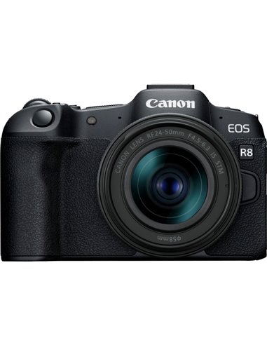 Aparat foto mirrorless CANON EOS R8 + RF 24-50 f/4.5-6.3 IS STM (5803C016) Black