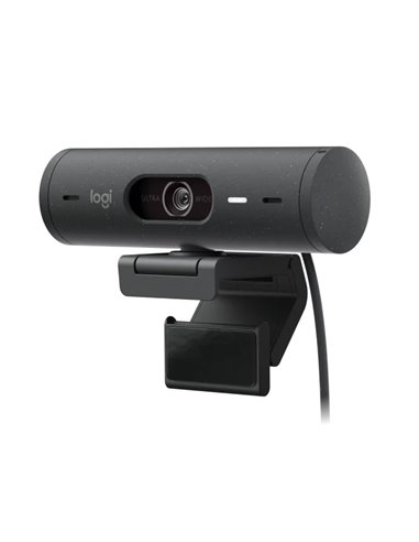 Camera web Logitech Brio 500 / 1080p / auto light correction / 4MP / stereo mic / USB-C / Graphite