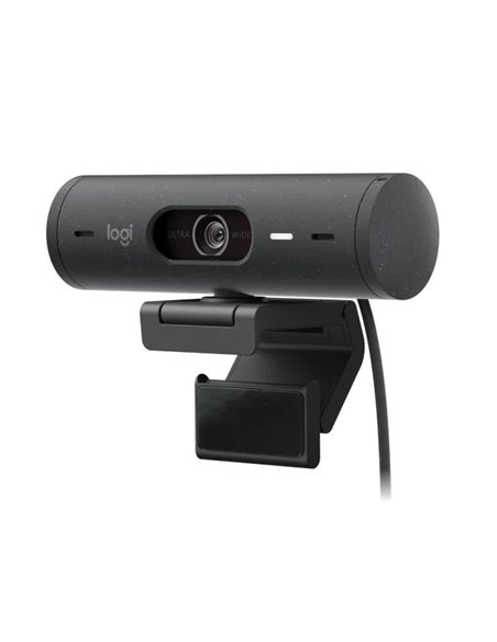 Веб-камера Logitech Brio 500 / 1080p / auto light correction / 4MP / stereo mic / USB-C / Graphite