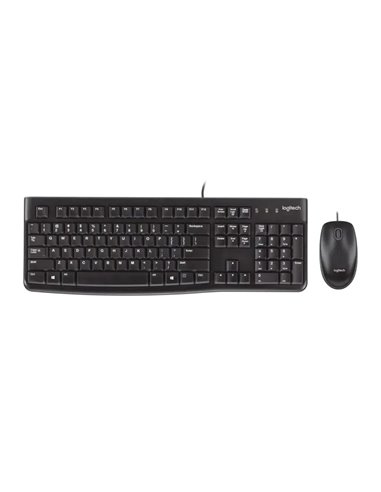 Клавиатура и мышка Logitech MK120, Black