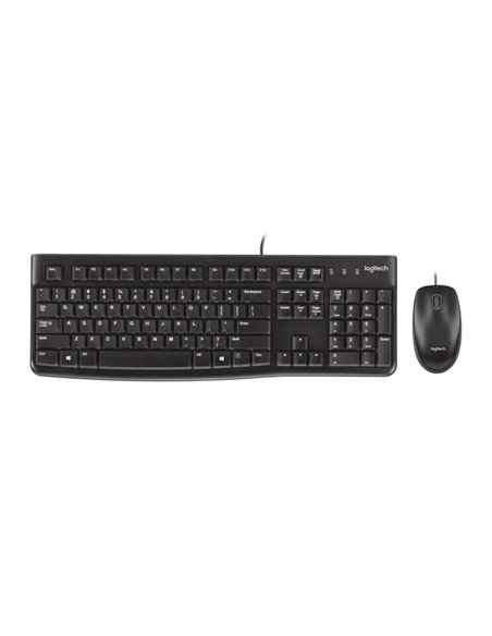 Клавиатура и мышка Logitech MK120, Black