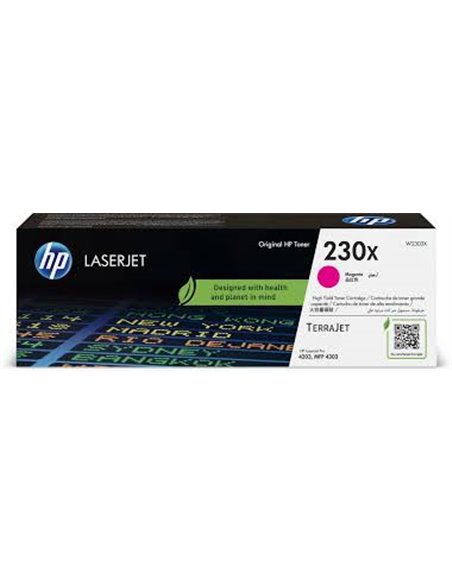 HP 230X Magenta Toner 5,500 pages for HP Color LaserJet Pro 4203dn, HP Color LaserJet Pro 4203dw, HP LaserJet Pro MFP 4303dw...