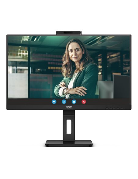 23.8” Monitor AOC 24P3QW Video Conferencing / 4ms / Black