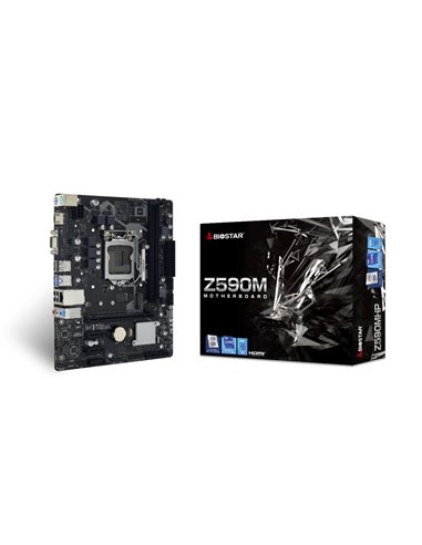 Placa de baza BIOSTAR Z590MHP / Socket 1200 / Intel Z590 / DDR4 / mATX