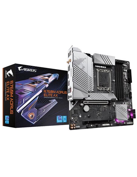 Материнская плата GIGABYTE B760M AORUS ELITE AX / 1700 / B760 / DDR5 / mATX