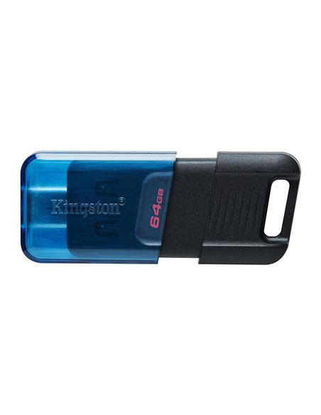 Флеш-накопитель USB-С3.2 Kingston DataTraveler 80M 64ГБ, Black/Blue