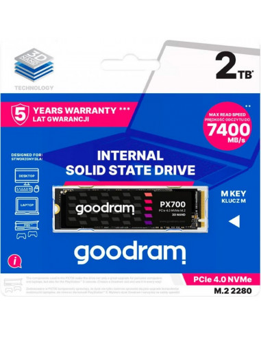 M.2 NVMe SSD GOODRAM PX700 / 2.0TB / 3D NAND TLC
