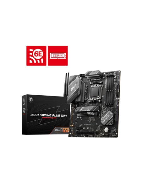 Placa de baza MSI B650 GAMING PLUS WIFI / AM5 / B650 / DDR5 / ATX