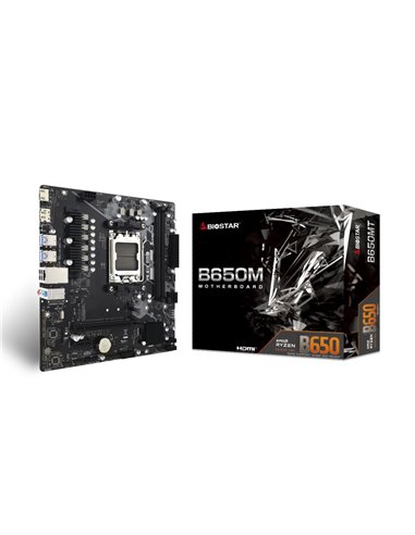 Placa de baza BIOSTAR B650MT/ AM5 / B650 / DDR5 / mATX