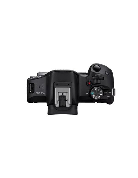 Aparate foto mirrorless CANON EOS R50 + RF-S 18-45 f/4.5-6.3 IS STM Black (5811C033)