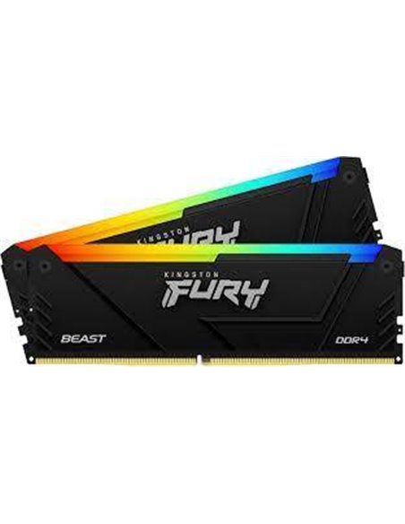 Memorie operativa Kingston FURY® Beast DDR4 RGB 2666 MHz 16GB (Kit of 2*8GB)