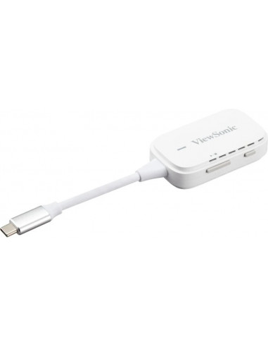 Miracast Viewsonic WPD-700, Wireless Screen Casting Kit, Plug-and-Play: Direct connection without network setup or software ...