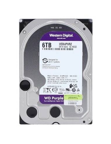 3.5” HDD Western Digital Caviar Purple WD64PURZ / 6TB / IntelliPower / 256MB