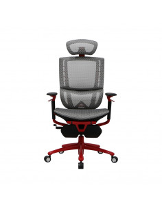 Игровое кресло 1STPLAYER ERGO PLAY/ 160kg/ 3D armrest/ White&Red