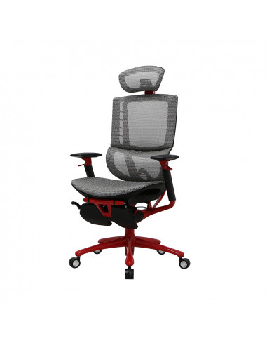 Игровое кресло 1STPLAYER ERGO PLAY/ 160kg/ 3D armrest/ White&Red