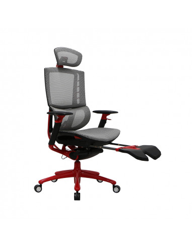 Fotoliu Gaming 1STPLAYER ERGO PLAY/ 160kg/ 3D armrest/ White&Red