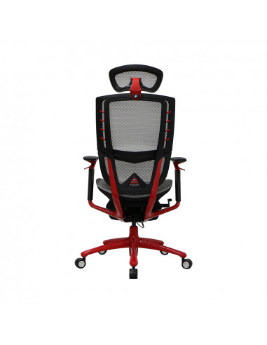 Fotoliu Gaming 1STPLAYER ERGO PLAY/ 160kg/ 3D armrest/ White&Red