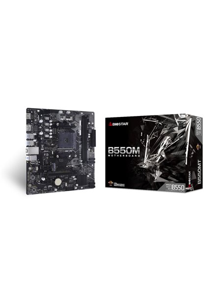 Материнская плата BIOSTAR B550MT / AM4 / B550 / DDR4 / mATX