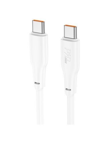 Cablu USB-C to USB-C HOCO “X93 Force” / 1m / TPE / 100W / up to 3A / White