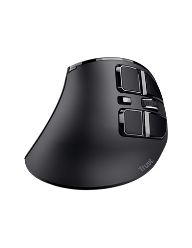 Mouse ergonomic reоncarcabil fara fir Trust VOXX / 2.4GHz/ Bluetooth/ Black