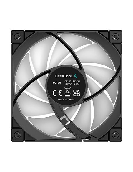120mm Case Fan - DEEPCOOL ”FC120 - 3 IN 1”, 3x A-RGB LED Fans, 120x120x25 mm, 500~1800 RPM±10%, 61.91 CFM, <28 dB(A), 4-pin P...