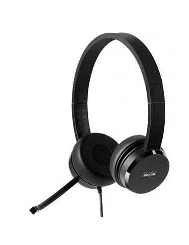 Headset Lenovo 100/ USB/ Black