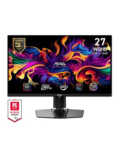 26.5” Игровой Монитор MSI MAG 271QPX QD-OLED E2/ QHD/ 0.03ms/ 360Hz/ Black