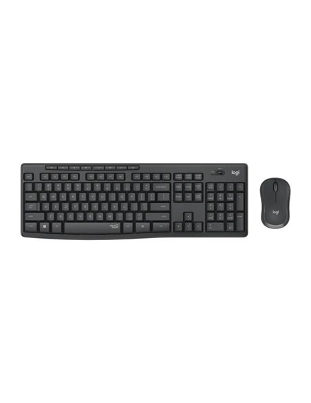 Tastatura si mouse Wireless Logitech MK295 Silent, Graphite