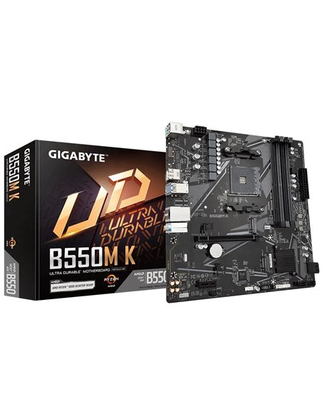 Материнская плата GIGABYTE B550M K / AM4 / B550 / DDR4 / mATX