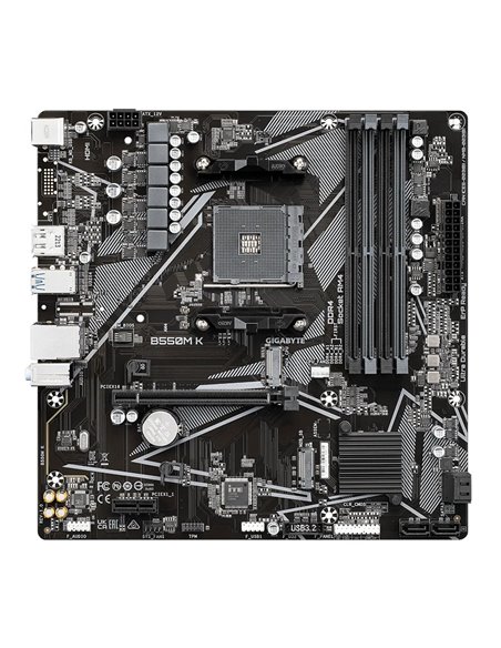 Материнская плата GIGABYTE B550M K / AM4 / B550 / DDR4 / mATX
