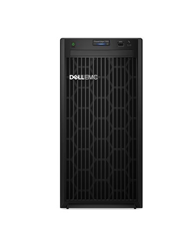 Dell PowerEdge T150 Tower, Intel Xeon E-2314 (2.8GHz, 8M Cache, 4C/4T, 65W), 1x16GB DDR4 UDIMM RAM, 2TB 7.2K RPM SATA HDD (Ch...