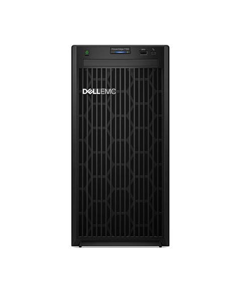 Dell PowerEdge T150 Tower, Intel Xeon E-2314 (2.8GHz, 8M Cache, 4C/4T, 65W), 1x16GB DDR4 UDIMM RAM, 2TB 7.2K RPM SATA HDD (Ch...