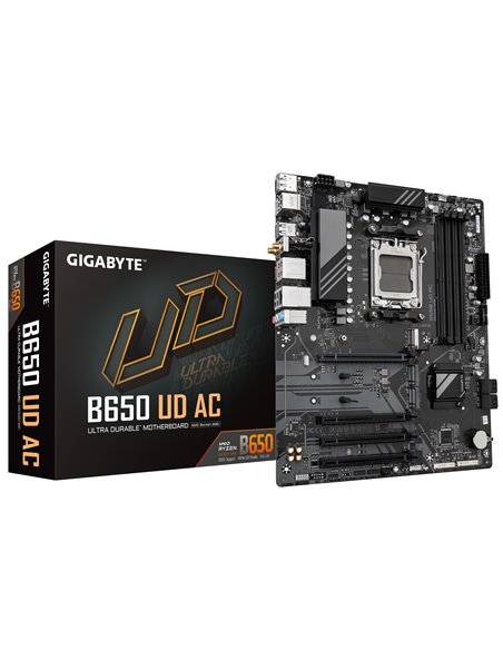 Материнская плата GIGABYTE B650 UD AC/ AM5/ B650/ DDR5/ ATX