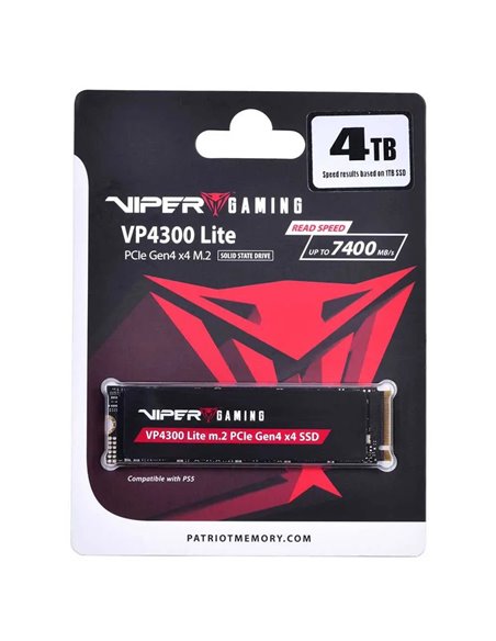 M.2 NVMe SSD VIPER (by Patriot) VP4300 LITE 4TB