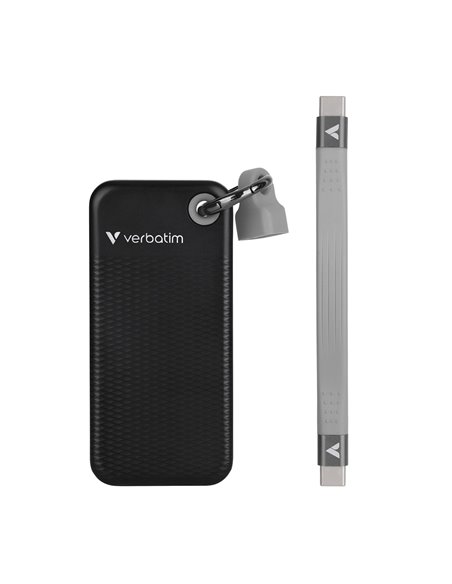 M.2 SSD Extern Verbatim Pocket / 1TB / USB 3.2 Gen 2 / Black/Grey