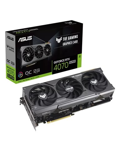 Placa video ASUS TUF Gaming GeForce RTX 4070 SUPER/ 12GB / GDDR6X / 192bit