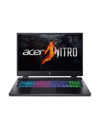 Laptop 17.3” ACER Nitro AN17-42 (NH.QSCEU.002)/ QHD/ 165Hz/ AMD Ryzen 7 8845HS/ 16GB/ 1TB SSD/ RTX4070/ Obsidian Black