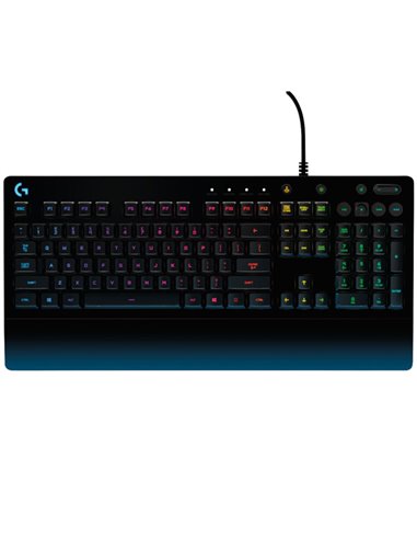 Игровая Клавиатура Logitech G213 Prodigy, Mech-Dome, Spill resistance, Media controls, RGB, Integrated palm rest, Adjustable ...