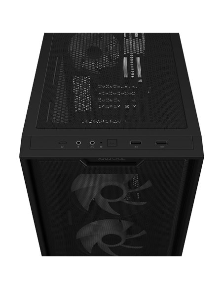Корпус ASUS A21 PLUS/ w/oPSU / 4x120mm ARGB fans/ mATX / Black