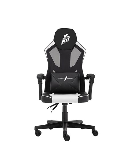 Игровое кресло 1STPLAYER P01/ 120kg/ Moving armrest/ Black/White