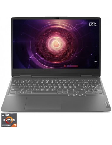 Laptop 15.6” Lenovo LOQ 15APH8 / QHD / AMD Ryzen 5 7640HS / 16GB / 512GB SSD / RTX 3050 / Storm Grey